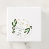 Liebe ist süße tropische Hochzeit Vielen Dank Geschenkanhänger (Beispiel)