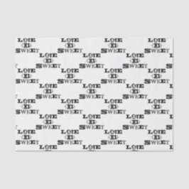 Liebe ist süße Vintage Typografie Hochzeit nach Ma Seidenpapier