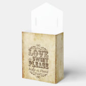 Liebe ist süße Vintge Hochzeit Geschenkschachtel (Geöffnet)
