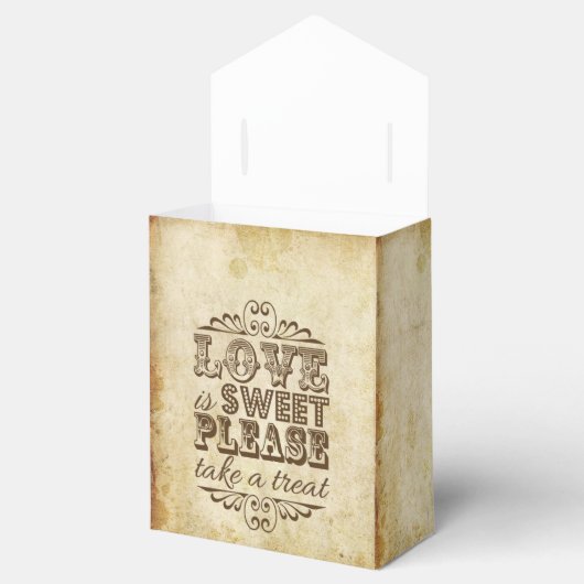 Liebe ist süße Vintge Hochzeit Geschenkschachtel (Geöffnet)