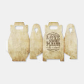 Liebe ist süße Vintge Hochzeit Geschenkschachtel (Ungefaltet)