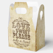 Liebe ist süße Vintge Hochzeit Geschenkschachtel (Geöffnet)