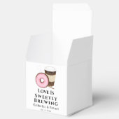 Liebe ist süßer Kaffee und Donut | Hochzeit Geschenkschachtel (Geöffnet)
