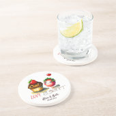 Liebe ist süßer Spaß Getränkeuntersetzer (Seite)