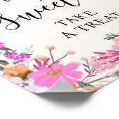 Liebe ist süßes Boho Pink Brautparty Poster (Ecke)