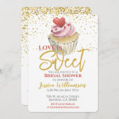 Liebe ist süßes Brautparty Einladung (Vorne/Hinten)