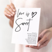 Liebe ist süßes Brautparty Einladung