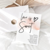 Liebe ist süßes Brautparty Einladung