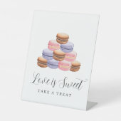 Liebe ist süßes Brautparty nehmen eine Leckerei Sockelschild (Vorderseite)