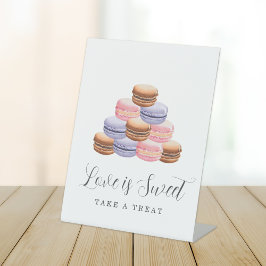 Liebe ist süßes Brautparty nehmen eine Leckerei Sockelschild