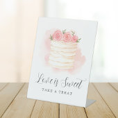 Liebe ist süßes Brautparty nehmen eine Leckerei Sockelschild