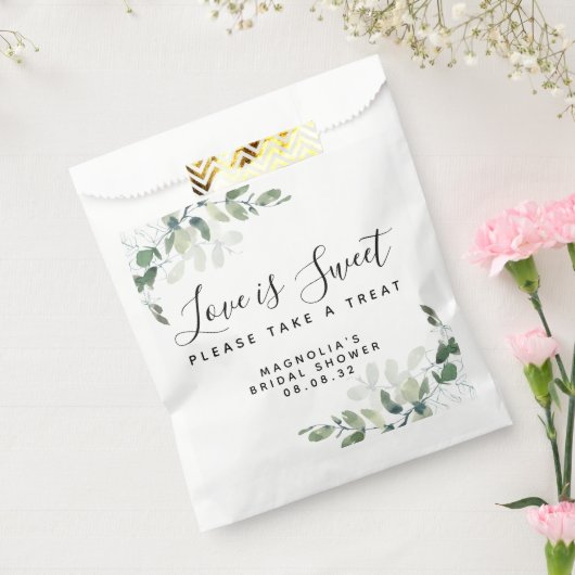 Liebe ist süßes Eukalyptus-Brautparty Geschenktütchen (Versiegelt)