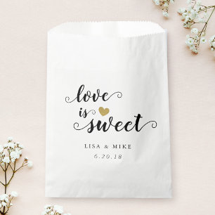 Liebe ist süßes Hochzeitsfest Brautparty Geschenktütchen