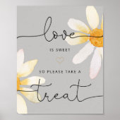 Liebe ist süßes Hochzeitsposter Poster (Vorne)
