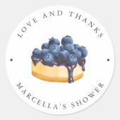 Liebe ist süßes (Käsekuchen) Brautparty Runder Aufkleber (Vorderseite)