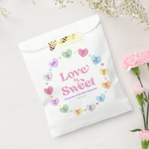 Liebe ist süßes Valentinstag Süßigkeiten Brautpart Geschenktütchen