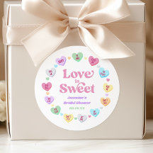 Liebe ist süßes Valentinstag Süßigkeiten Brautpart