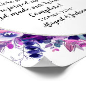 Liebe ist süßes Zitat Hochzeitsfeier Leckerei Zeic Poster (Ecke)