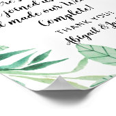 Liebe ist süßes Zitat Hochzeitsfeier Leckerei Zeic Poster (Ecke)