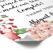 Liebe ist süßes Zitat Hochzeitsfeier Leckerei Zeic Poster (Ecke)