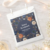 Liebe ist Sweet Blue Rust Wedding Geschenktütchen (Ausgeschnitten)