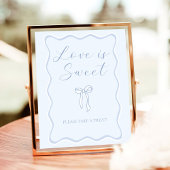 Liebe ist Sweet Blue Tying the Knot Bevorzugung Poster