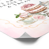 Liebe ist Sweet Brautparty Dessert Table Sign Poster (Ecke)