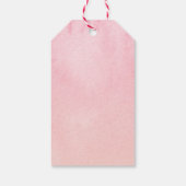 Liebe ist Sweet Brautparty Pink Floral Vielen Dank Geschenkanhänger (Rückseite)