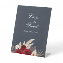 Liebe ist Sweet Burgundy Rose Pampas Grass