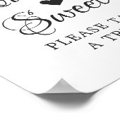 Liebe ist Sweet Calligraphy Script Dusty Pink Flor Poster (Ecke)