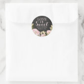 Liebe ist Sweet Chalkboard Wedding Sticker (Tasche)