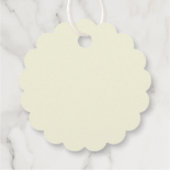 Liebe ist Sweet Custom Wedding Extravagant Square Geschenkanhänger (Rückseite)