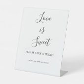 Liebe ist Sweet Dessert Tischschild Sockelschild (Vorderseite)