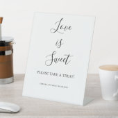 Liebe ist Sweet Dessert Tischschild Sockelschild (In SItu)