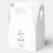 Liebe ist Sweet Elegant Wedding Favor Box Geschenkschachtel (Geöffnet)