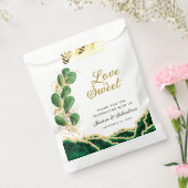 Liebe ist Sweet Emerald Green Wedding Vielen Dank Geschenktütchen (Versiegelt)