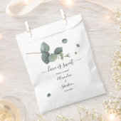 Liebe ist Sweet Eucalyptus Wedding Sweet Leckerei Geschenktütchen (Ausgeschnitten)