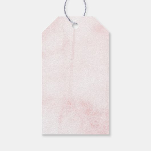 Liebe ist Sweet Floral Gastgeschenk Hochzeit Viele Geschenkanhänger (Rückseite)