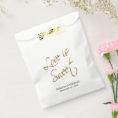 Liebe ist Sweet - Gold Geschenktütchen (Versiegelt)