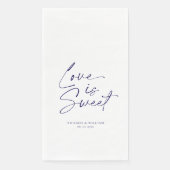 Liebe ist Sweet Guest Towel Serviette (Vorderseite)