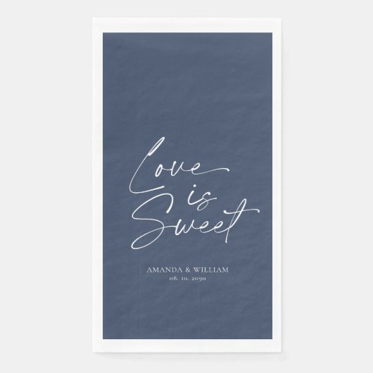 Liebe ist Sweet Guest Towel Serviette (Vorderseite)
