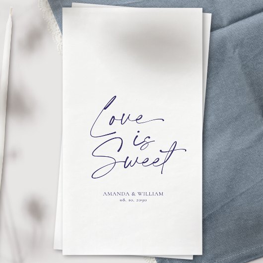 Liebe ist Sweet Guest Towel Serviette
