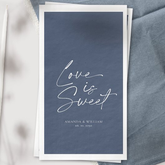 Liebe ist Sweet Guest Towel Serviette