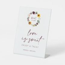 Liebe ist Sweet Hochzeit im Herbst Brautparty Sonn