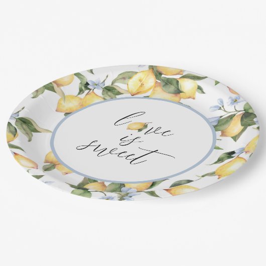 Liebe ist Sweet Lemon Paper Teller (Schrägansicht)