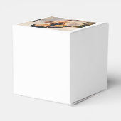 Liebe ist Sweet Modern Heart Script Wedding Foto Geschenkschachtel (Rückseite)