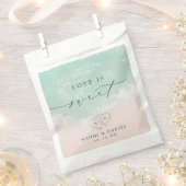Liebe ist Sweet Modern Script Beach Sand Herz Geschenktütchen (Ausgeschnitten)
