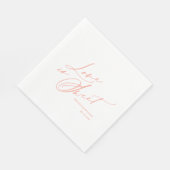 Liebe ist Sweet Napkin - Elegante Hochzeit Serviette (Ecke)