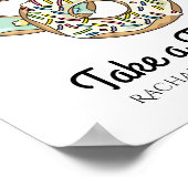 Liebe ist Sweet Nehmen Sie eine Leckerei Donut Bar Poster (Ecke)