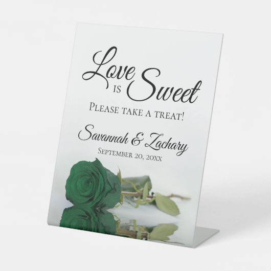 Liebe ist Sweet Nehmen Sie eine Leckerei Emerald G Sockelschild (Vorderseite)